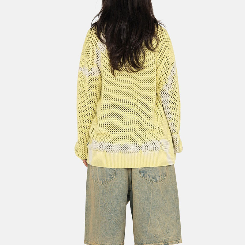 Stüssy Stussy SS23 Summer Vintage Loose Knit Dyed Sweatshirt Unisex. 117105 圖 15