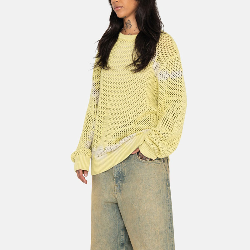 Stüssy Stussy SS23 Summer Vintage Loose Knit Dyed Sweatshirt Unisex. 117105 圖 16