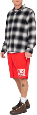 Stüssy Stussy SS23 夏季防水復古運動短褲 男女款 紅色. 113159 Purchase Stüssy Stussy SS23 夏季防水復古運動短褲 男女款 紅色. 113159