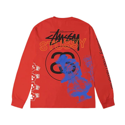 Stüssy Stussy SS23 Test Strike Pigment Dyed Retro Loose Fit Long Sleeve Tee Unisex. 1994915