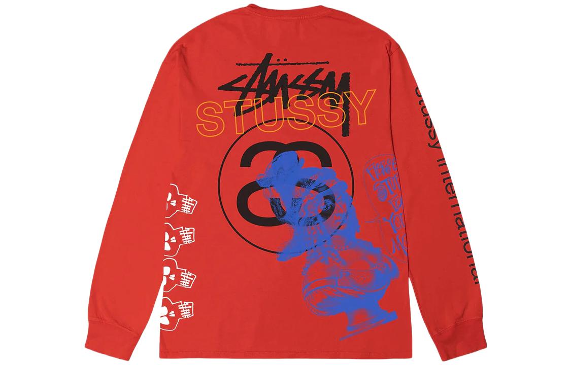 Stüssy Stussy SS23 Test Strike Pigment Dyed Retro Loose Fit Long Sleeve Tee Unisex. 1994915 圖 2
