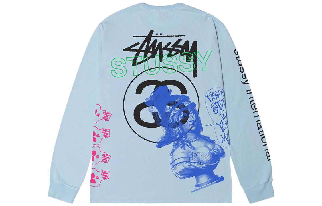 Stüssy Stussy SS23 Test Strike Pigment Dyed Retro Loose Fit Long Sleeve Tee Unisex. 1994915 圖 4