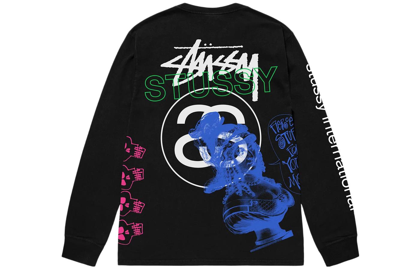 Stüssy Stussy SS23 Test Strike Pigment Dyed Retro Loose Fit Long Sleeve Tee Unisex. 1994915 圖 6