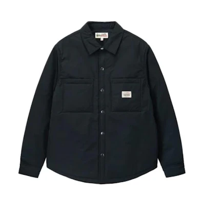 Stüssy Stussy SS23 Unisex Solid Color Button-Up Shirt Jacket Vintage Style. 1110275-1