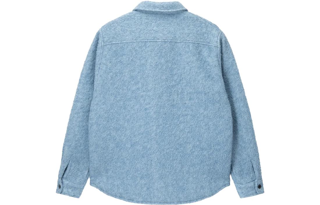 Stüssy Stussy SS23 Unisex Vintage Loose-Fit Long Sleeve Shirt with Chest Pocket. 1110272 圖 13