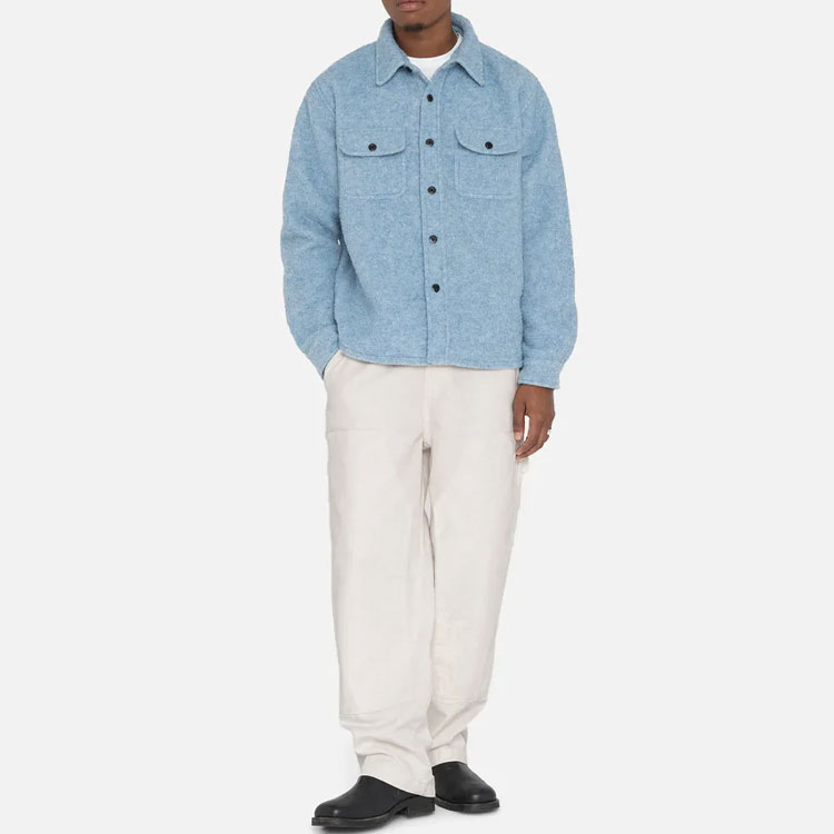 Stüssy Stussy SS23 Unisex Vintage Loose-Fit Long Sleeve Shirt with Chest Pocket. 1110272 圖 15