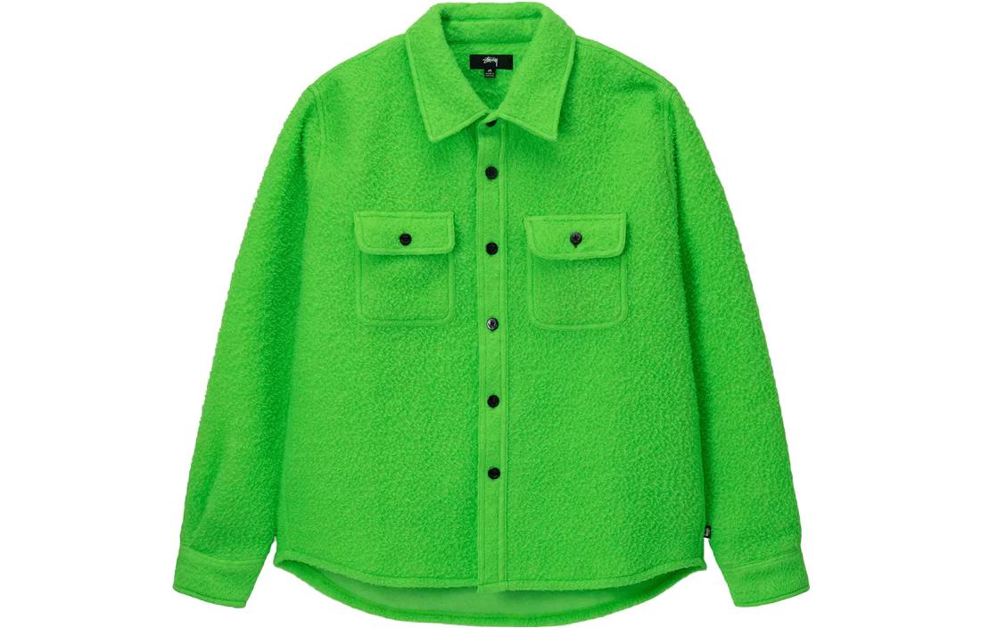 Stüssy Stussy SS23 Unisex Vintage Loose-Fit Long Sleeve Shirt with Chest Pocket. 1110272 圖 2