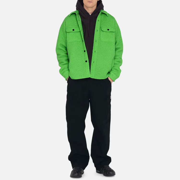 Stüssy Stussy SS23 Unisex Vintage Loose-Fit Long Sleeve Shirt with Chest Pocket. 1110272 圖 4