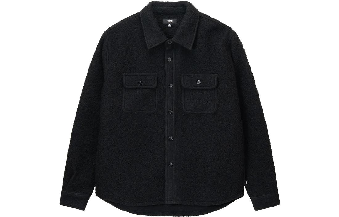 Stüssy Stussy SS23 Unisex Vintage Loose-Fit Long Sleeve Shirt with Chest Pocket. 1110272 圖 6