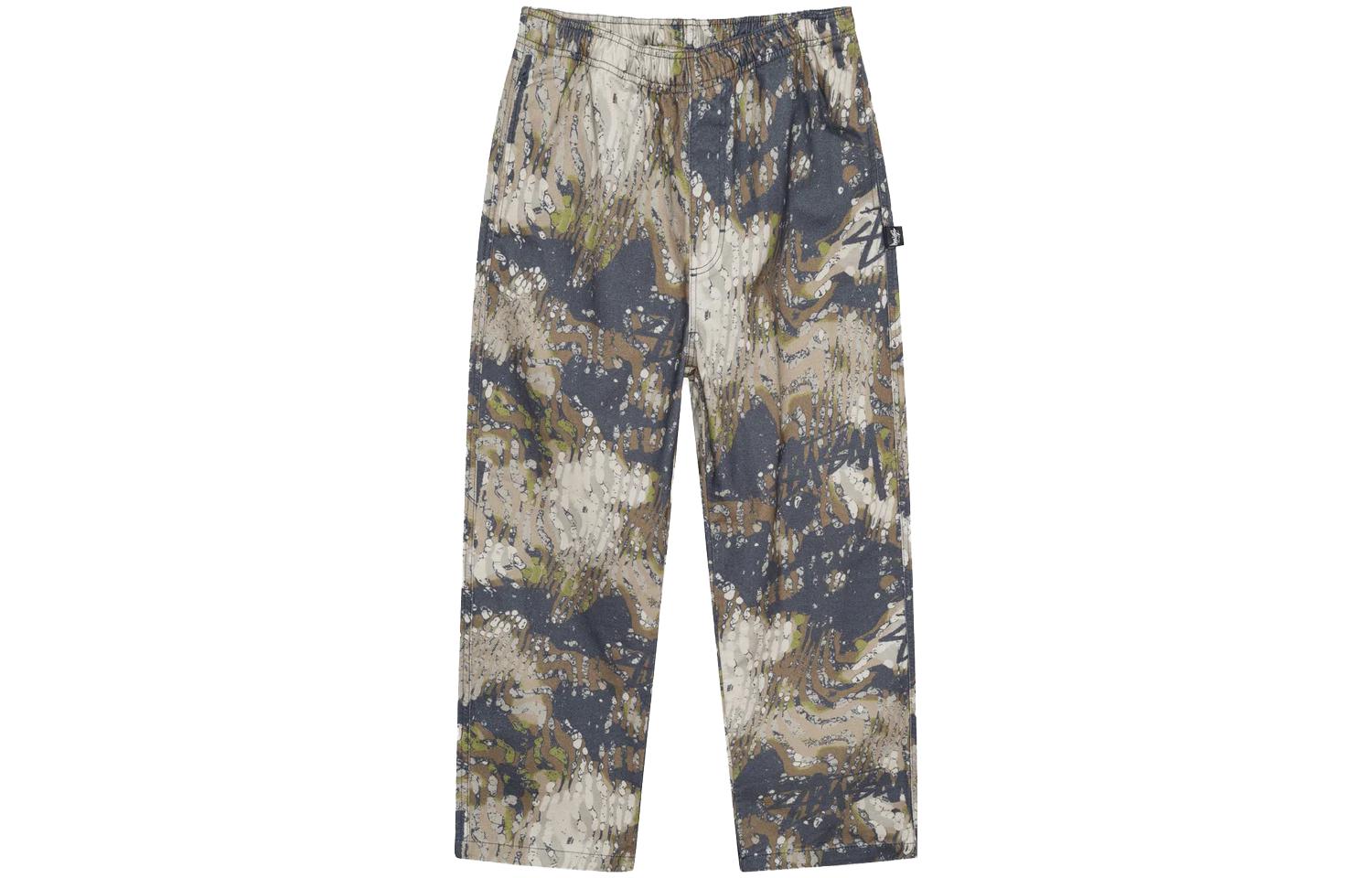 Stüssy Stussy SS23 Veil Camo Beach Pants Vintage Loose Fit Unisex Denim Beige. 116621