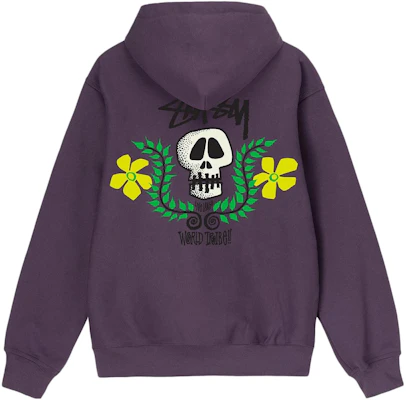 Stüssy SS23 复古骷髅花卉拉链连帽衫 男女夏季系列. 1974904 Shop Stüssy SS23 复古骷髅花卉拉链连帽衫 男女夏季系列. 1974904