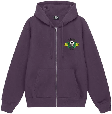Stüssy SS23 复古骷髅花卉拉链连帽衫 男女夏季系列. 1974904 Purchase Stüssy SS23 复古骷髅花卉拉链连帽衫 男女夏季系列. 1974904