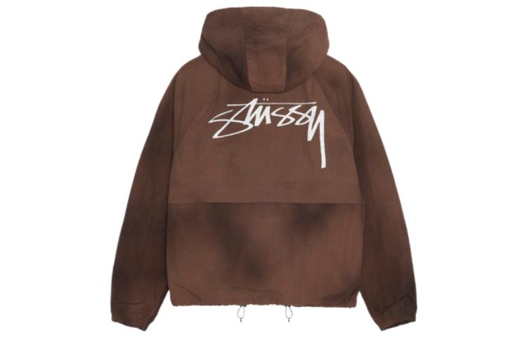 Stüssy Stussy SS23 Wave Dye Beach Shell Vintage Logo Hoodie Jacket Unisex. 115647