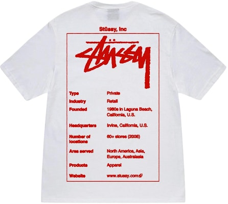 Stüssy Stussy SS23 Wiki Tee Summer 2023 Vintage Unisex Graphic T-Shirt. 1904908 2