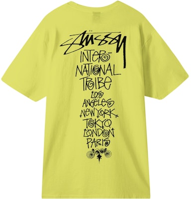 Stüssy Stussy SS23 World Tour City Graphic Print Unisex Vintage Crewneck T-Shirt. 1904984 Details for Stüssy Stussy SS23 World Tour City Graphic Print Unisex Vintage Crewneck T-Shirt. 1904984