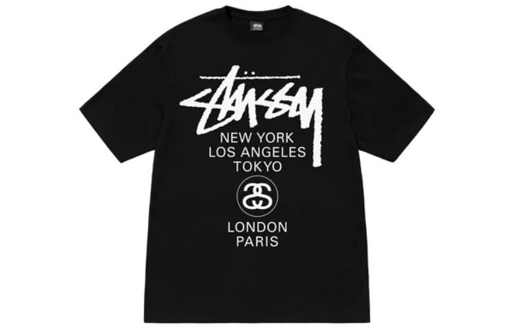 Stüssy Stussy SS23 World Tour Tee City Letter Print Crewneck Unisex T-Shirt. 3903792