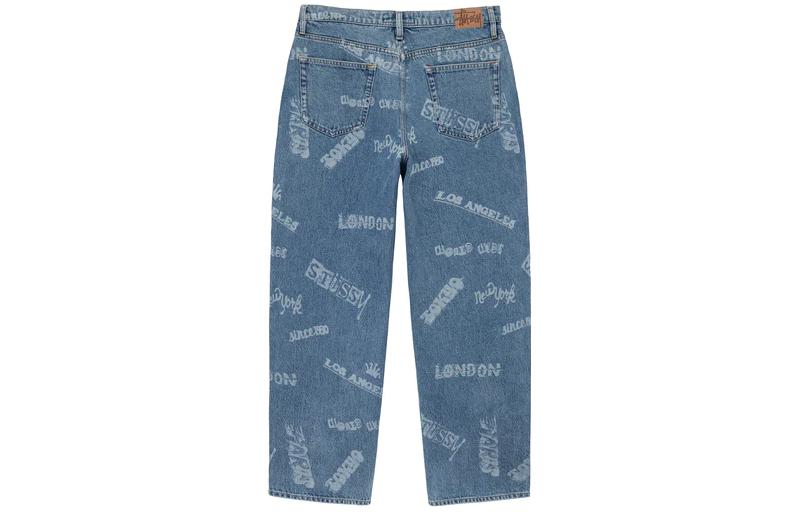 Lookbook Stüssy Stussy SS23 Worldwide Print Straight-Leg Jeans Unisex Spring/Summer Collection 116613