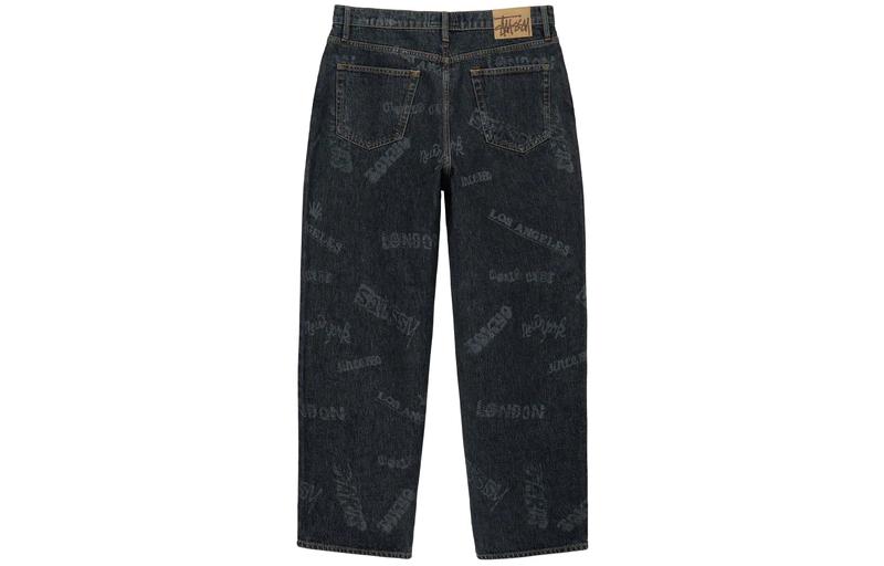 Sizing Stüssy Stussy SS23 Worldwide Print Straight-Leg Jeans Unisex Spring/Summer Collection 116613
