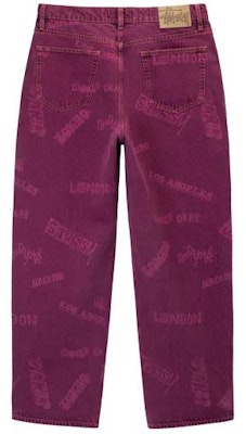 Stüssy Stussy SS23 Worldwide Print Straight-Leg Jeans Unisex Spring/Summer Collection 116613 2