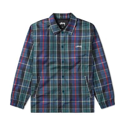 Stüssy Stussy SS24 Embroidered Button-Up Retro Jacket with Pockets and Collar. 115353