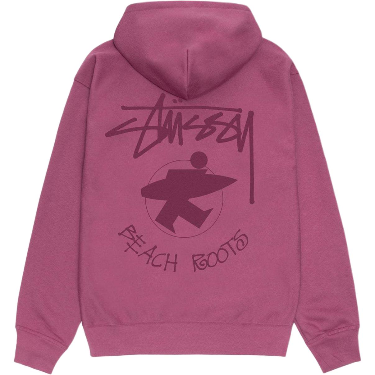 Stüssy Stussy SS24 Beach Roots Zip Hoodie Retro Fleece Unisex Pullover. 1975072 圖 4