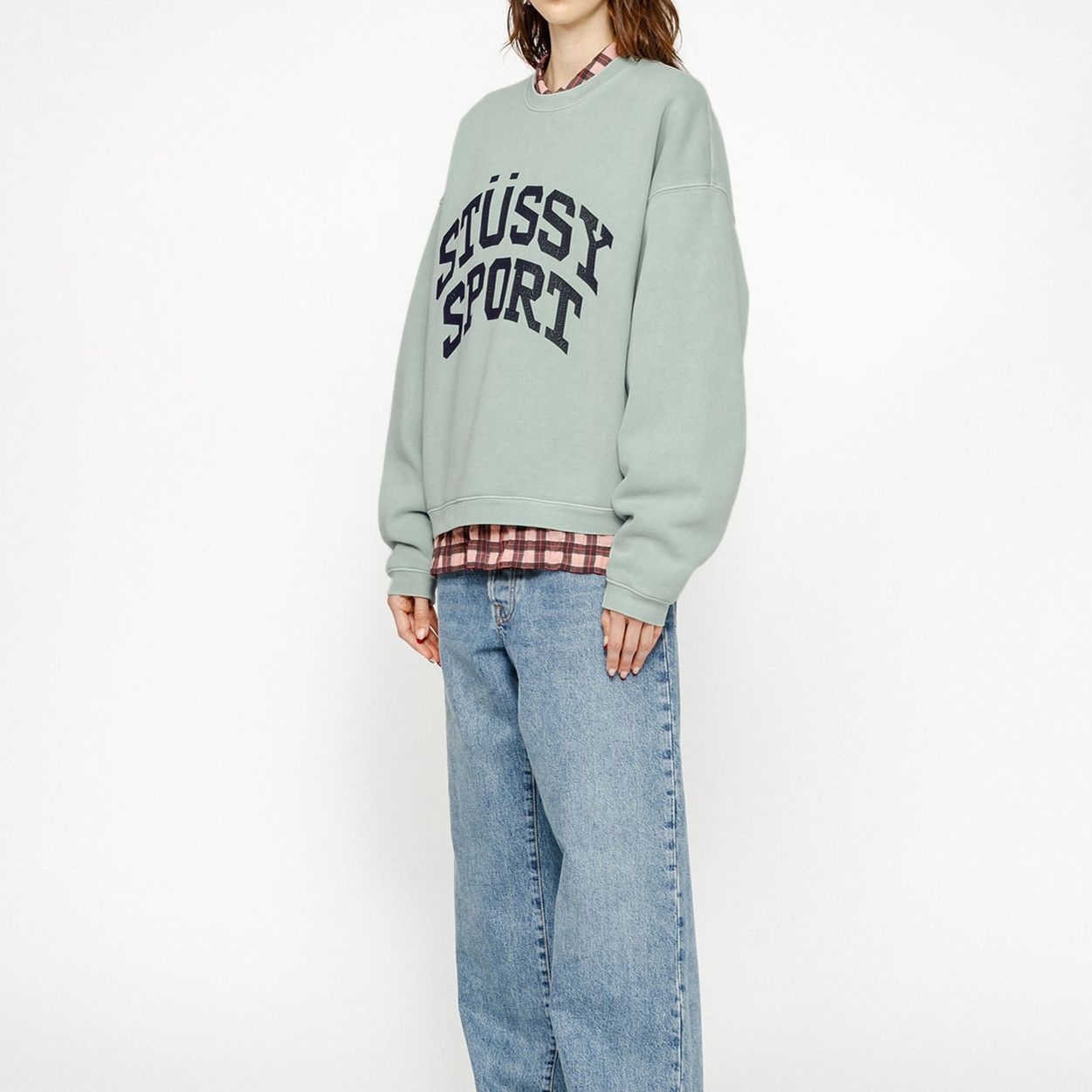 Stüssy Stussy SS24 Big Crackle Logo Embroidered Oversized Retro Crewneck Sweatshirt Unisex 118537 圖 11