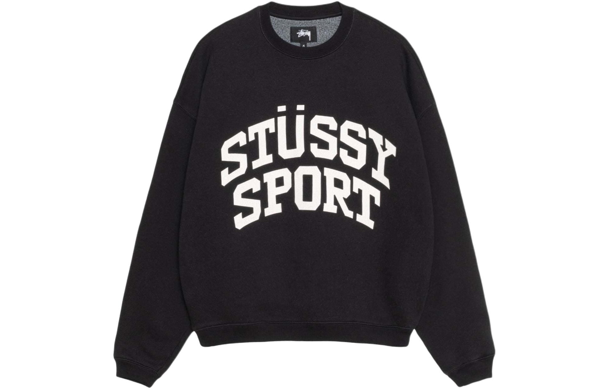 Stüssy Stussy SS24 Big Crackle Logo Embroidered Oversized Retro Crewneck Sweatshirt Unisex 118537 圖 12
