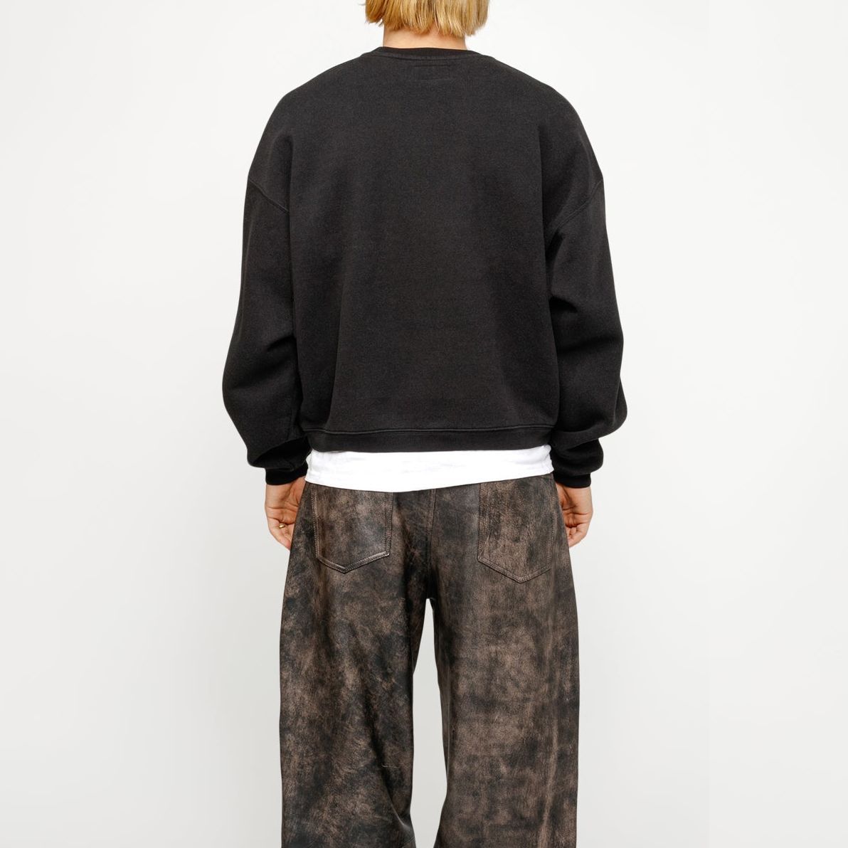 Stüssy Stussy SS24 Big Crackle Logo Embroidered Oversized Retro Crewneck Sweatshirt Unisex 118537 圖 15