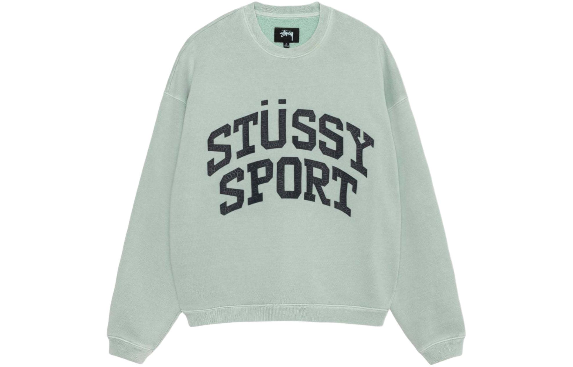 Stüssy Stussy SS24 Big Crackle Logo Embroidered Oversized Retro Crewneck Sweatshirt Unisex 118537 圖 7