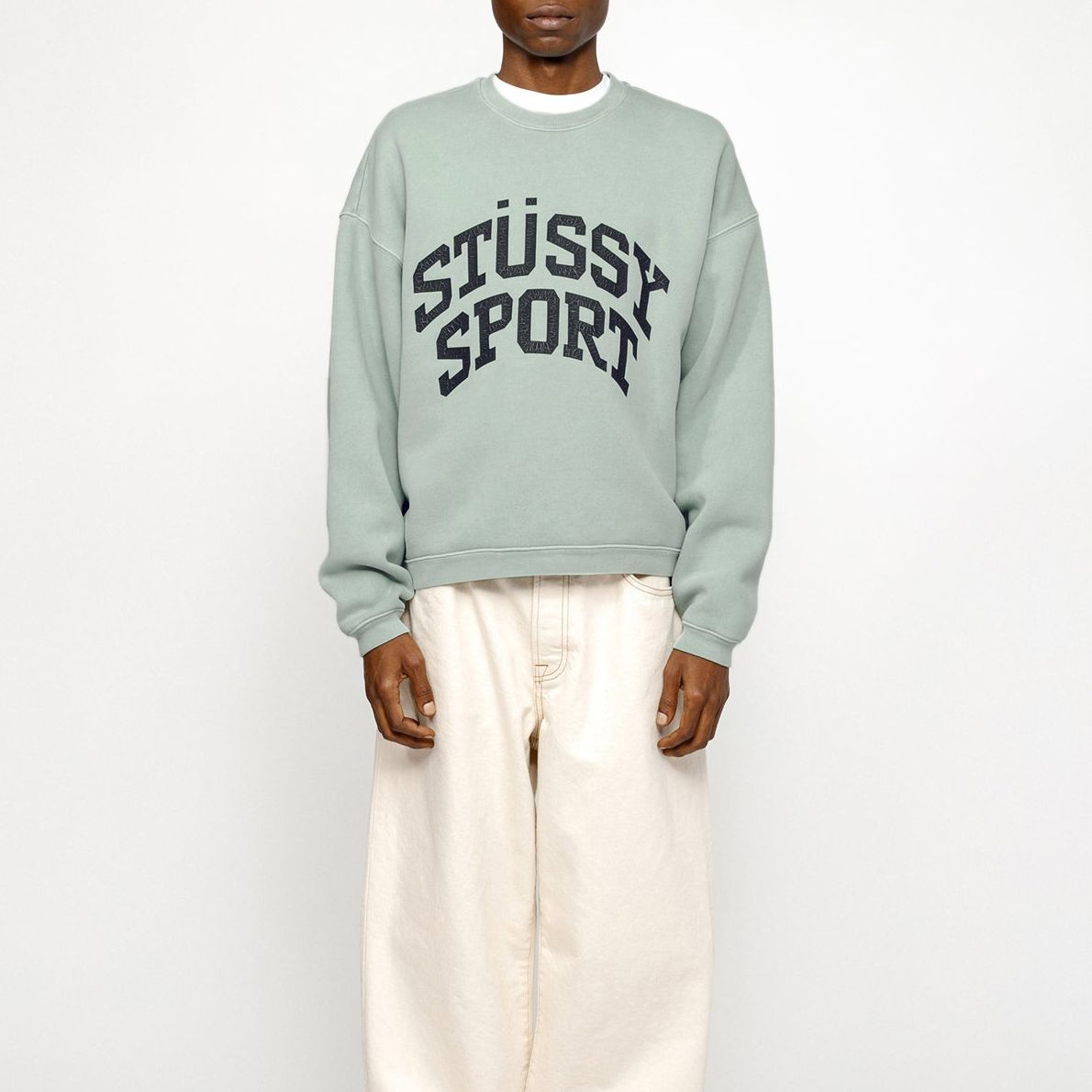 Stüssy Stussy SS24 Big Crackle Logo Embroidered Oversized Retro Crewneck Sweatshirt Unisex 118537 圖 9