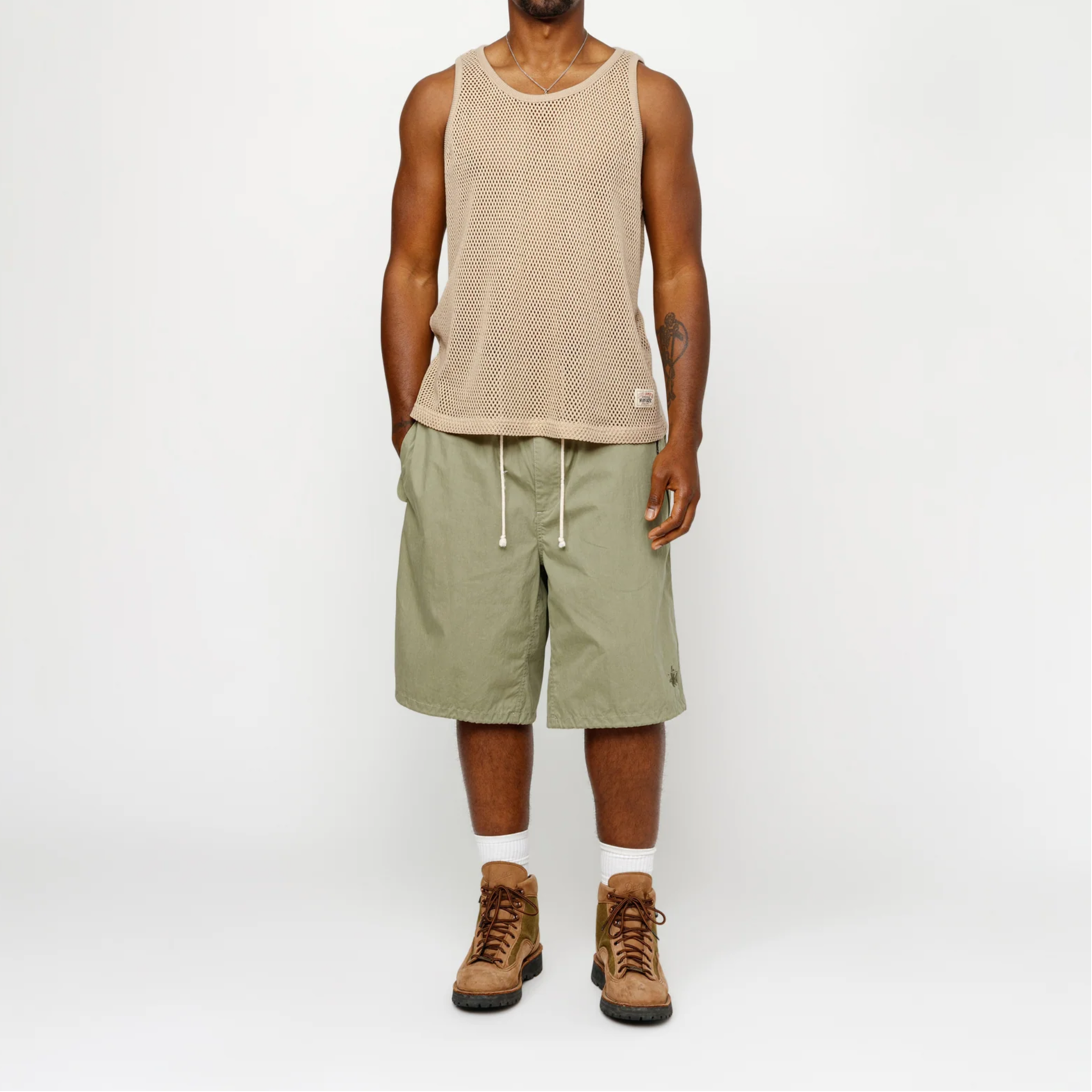 Stüssy Stussy SS24 Big Mesh Tank Retro Unisex Vest - Summer Loose Fit Ribbed Design 1140349 圖 10
