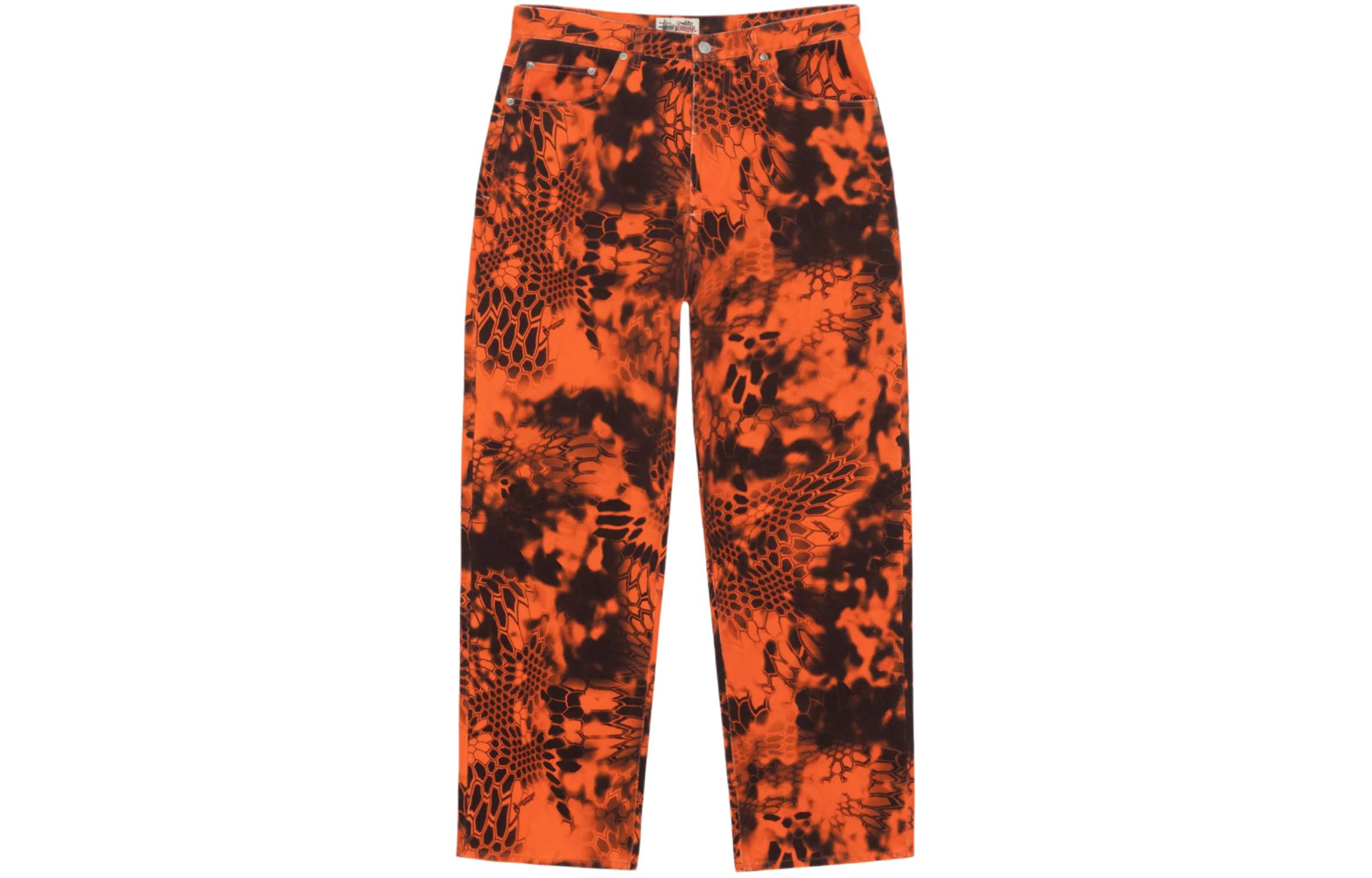 Order Stüssy Stussy SS24 Big Ol' Jean Kryptek Camo Relaxed Tapered Vintage Unisex Jeans. 116656