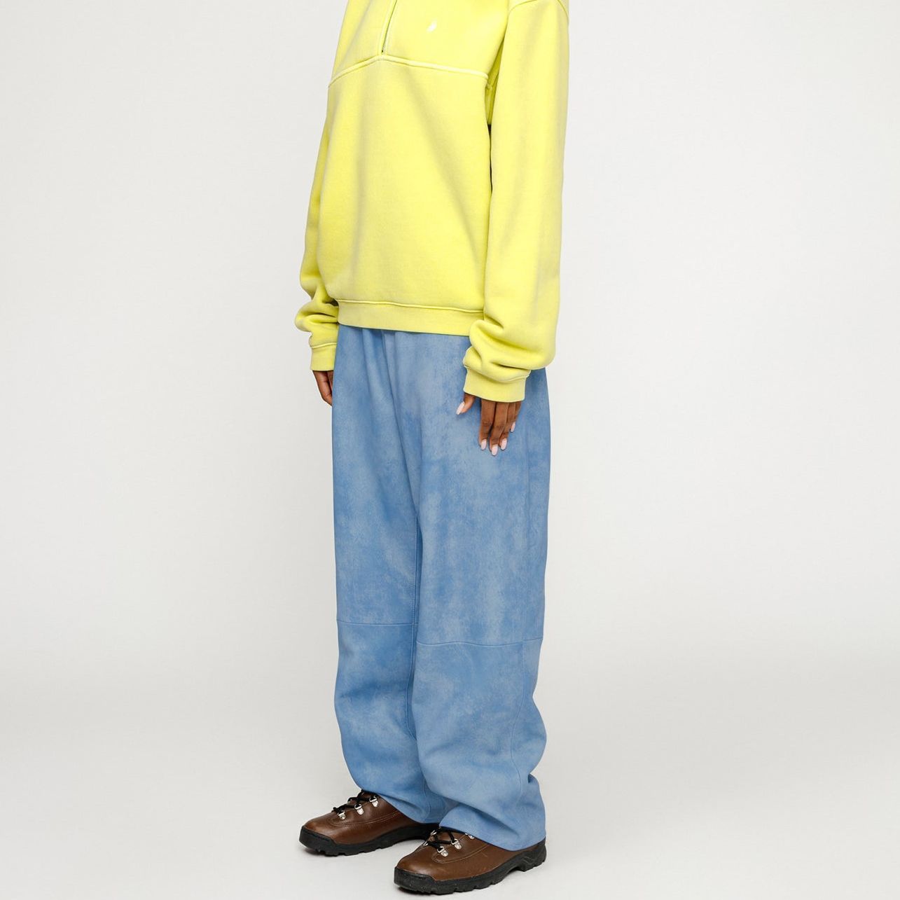 Stüssy Stussy SS24 Big Ol' Jean Stonewashed Leather Suede Patch Retro Pants Unisex 116651 圖 6