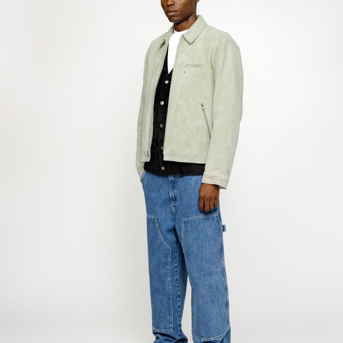 Stüssy Stussy SS24 Bing Suede Jacquard Logo Embroidered Retro Jacket Unisex. 115754 圖 6