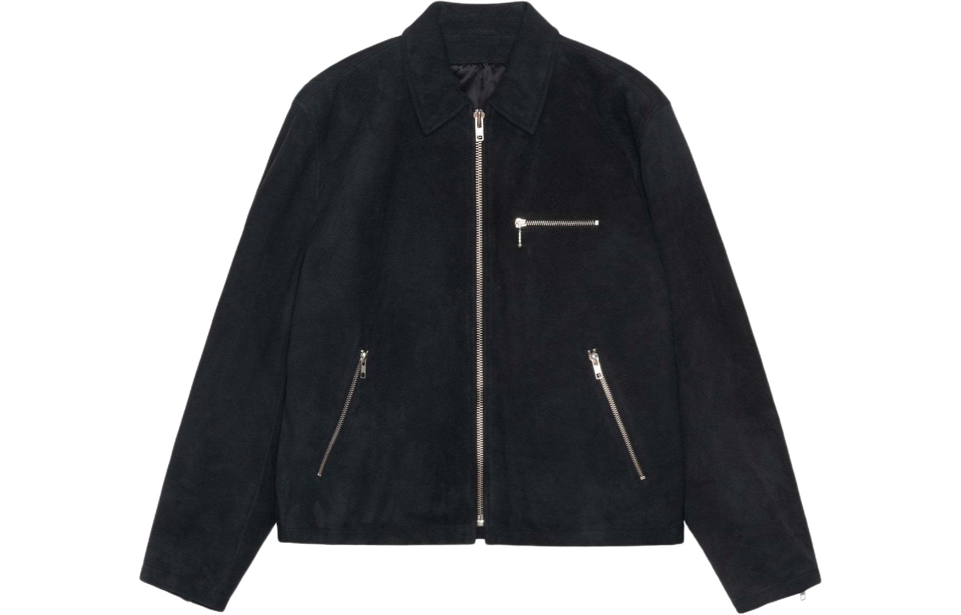 Stüssy Stussy SS24 Bing Suede Jacquard Logo Embroidered Retro Jacket Unisex. 115754 圖 7