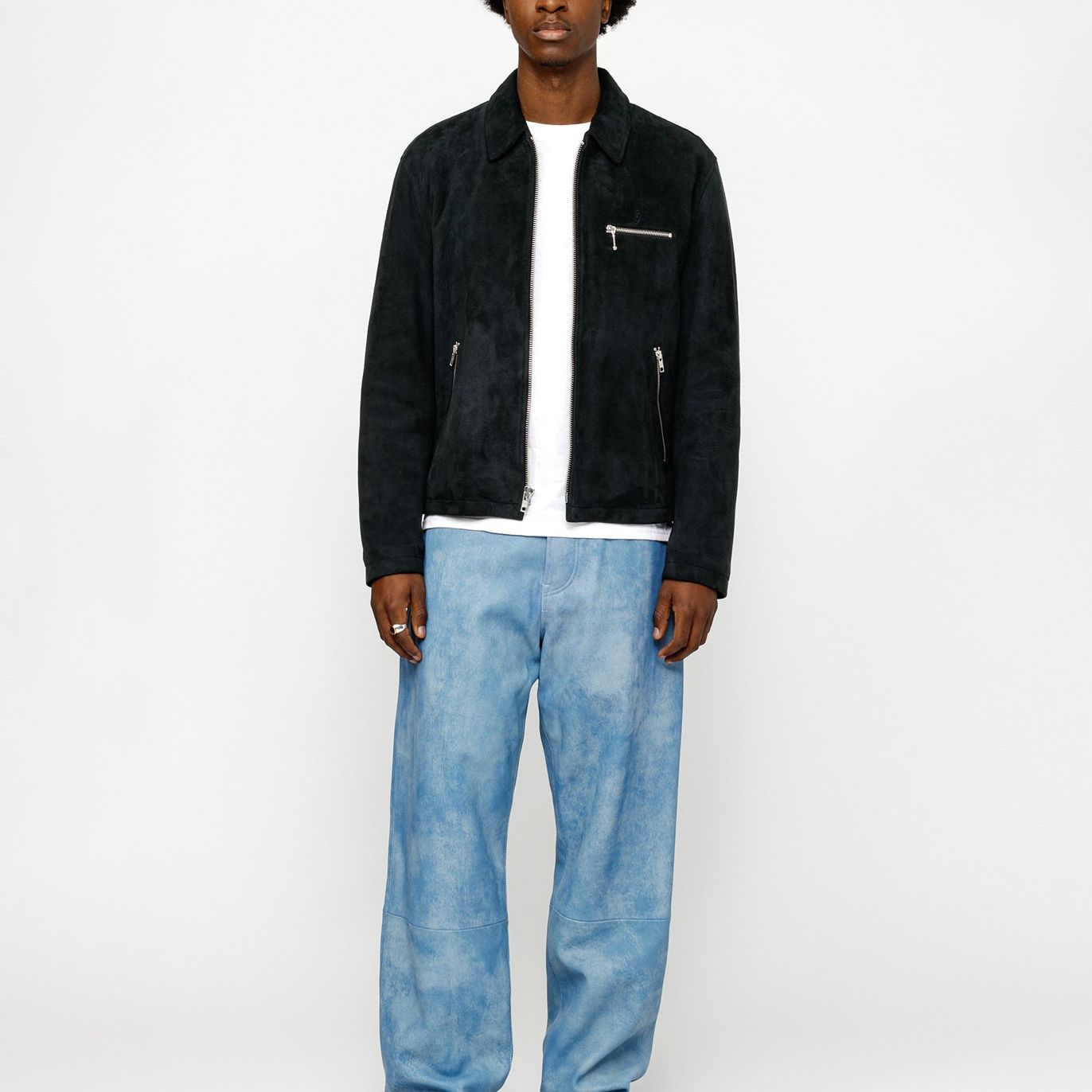 Stüssy Stussy SS24 Bing Suede Jacquard Logo Embroidered Retro Jacket Unisex. 115754 圖 9