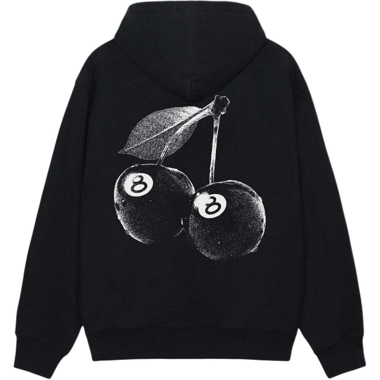 Shop Stüssy SS24 櫻桃連帽衫 男女復古寬鬆版型圖案套頭衛衣 1925066