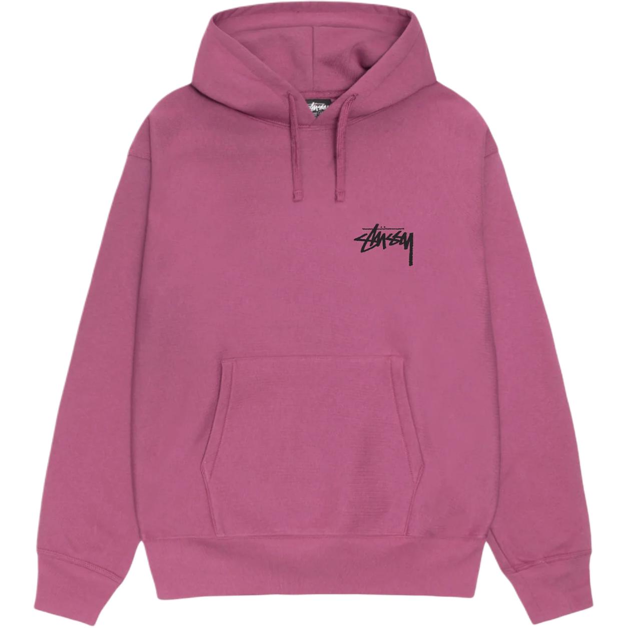 Sizing Stüssy SS24 櫻桃連帽衫 男女復古寬鬆版型圖案套頭衛衣 1925066