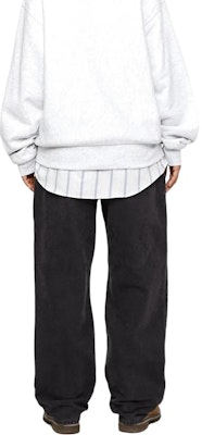 Stüssy Stussy SS24 Classic Washed Canvas Vintage Straight Jeans Unisex with Logo Patch. 116659 3