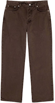 Stüssy Stussy SS24 Classic Washed Canvas Vintage Straight Jeans Unisex with Logo Patch. 116659 5