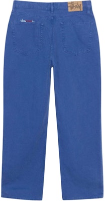 Stüssy Stussy SS24 Classic Washed Canvas Vintage Straight Jeans Unisex with Logo Patch. 116659 Shop Stüssy Stussy SS24 Classic Washed Canvas Vintage Straight Jeans Unisex with Logo Patch. 116659