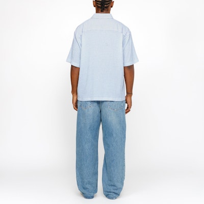 Stüssy Stussy SS24 Crinkled Textured Relaxed Fit Short Sleeve Retro Shirt Unisex. 1110324 8