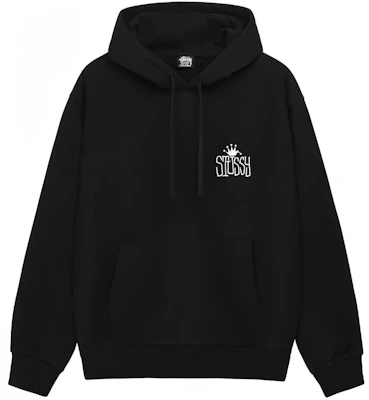 Stüssy SS24 皇冠標誌印花寬鬆版復古風羊毛連帽上衣 男女適穿 1925043 Purchase Stüssy SS24 皇冠標誌印花寬鬆版復古風羊毛連帽上衣 男女適穿 1925043