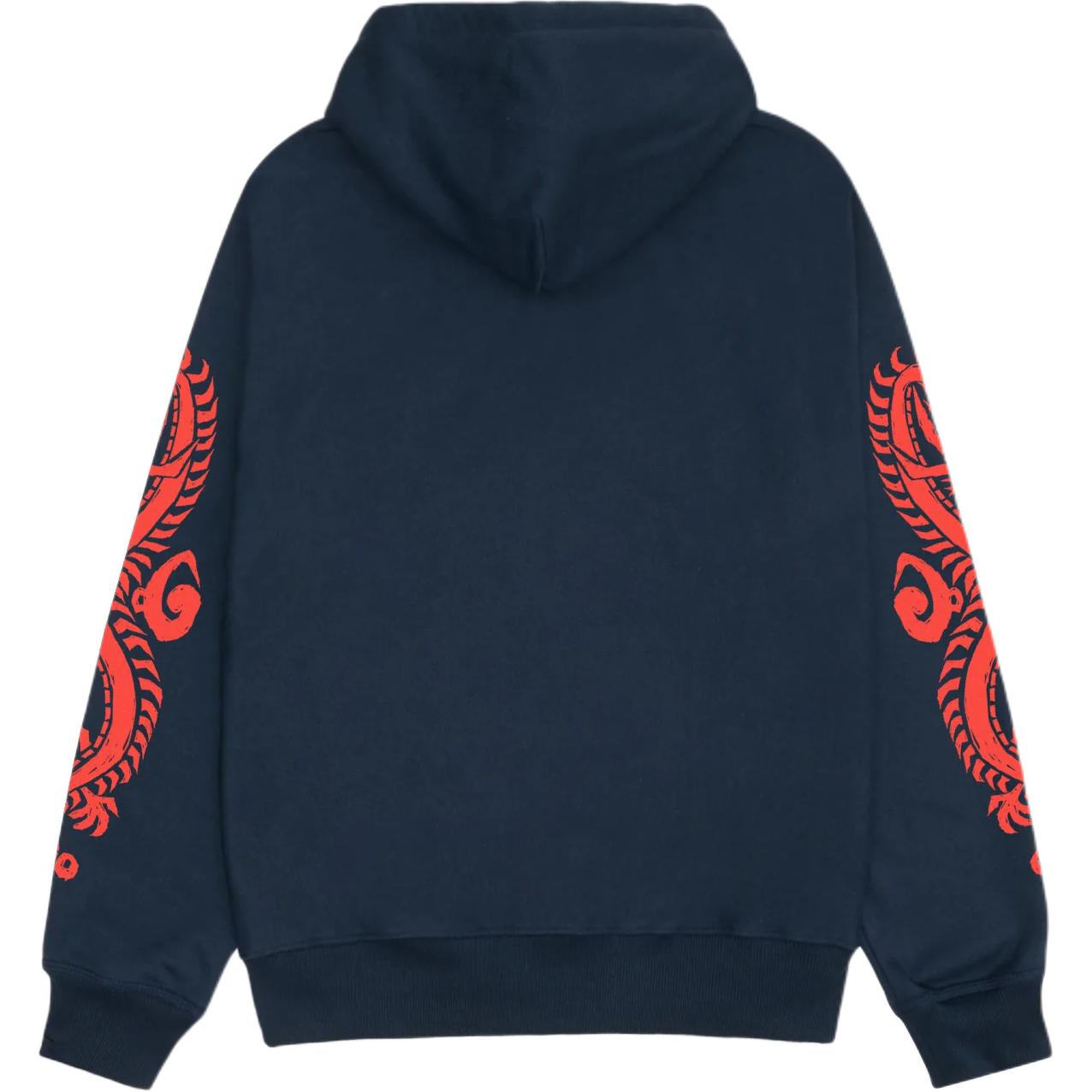 Stüssy Stussy SS24 Dragons Zip Hoodie Summer Retro Fleece Unisex Kangaroo Pocket Hoodie 1975031 圖 3