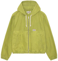 Stüssy Stussy SS24 Drop2 Washed Workwear Hooded Zip Jacket Unisex Vintage Style. 115757 Stüssy Stussy SS24 Drop2 Washed Workwear Hooded Zip Jacket Unisex Vintage Style. 115757
