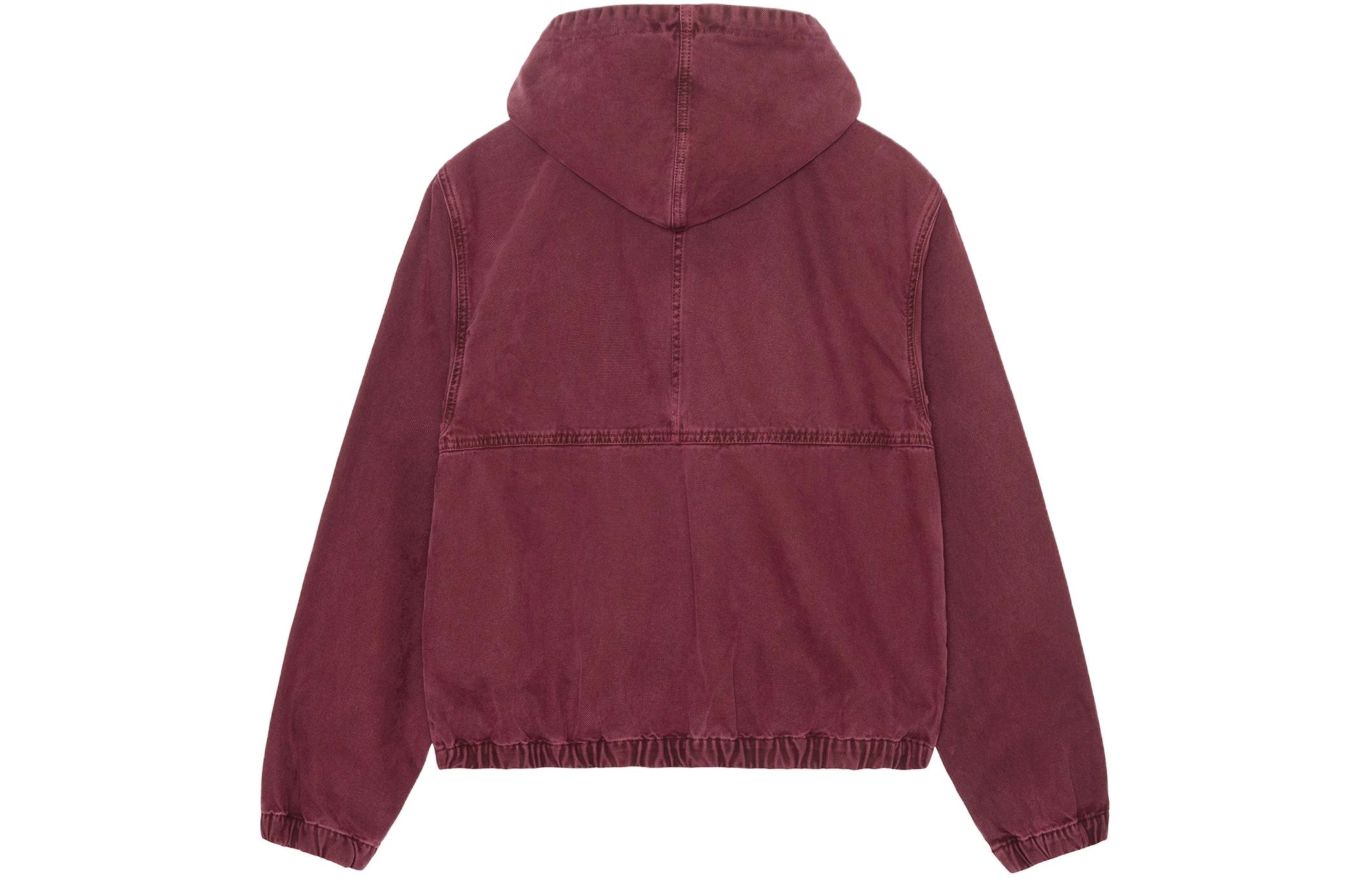 Stüssy Stussy SS24 Drop2 Washed Workwear Hooded Zip Jacket Unisex Vintage Style. 115757 圖 18