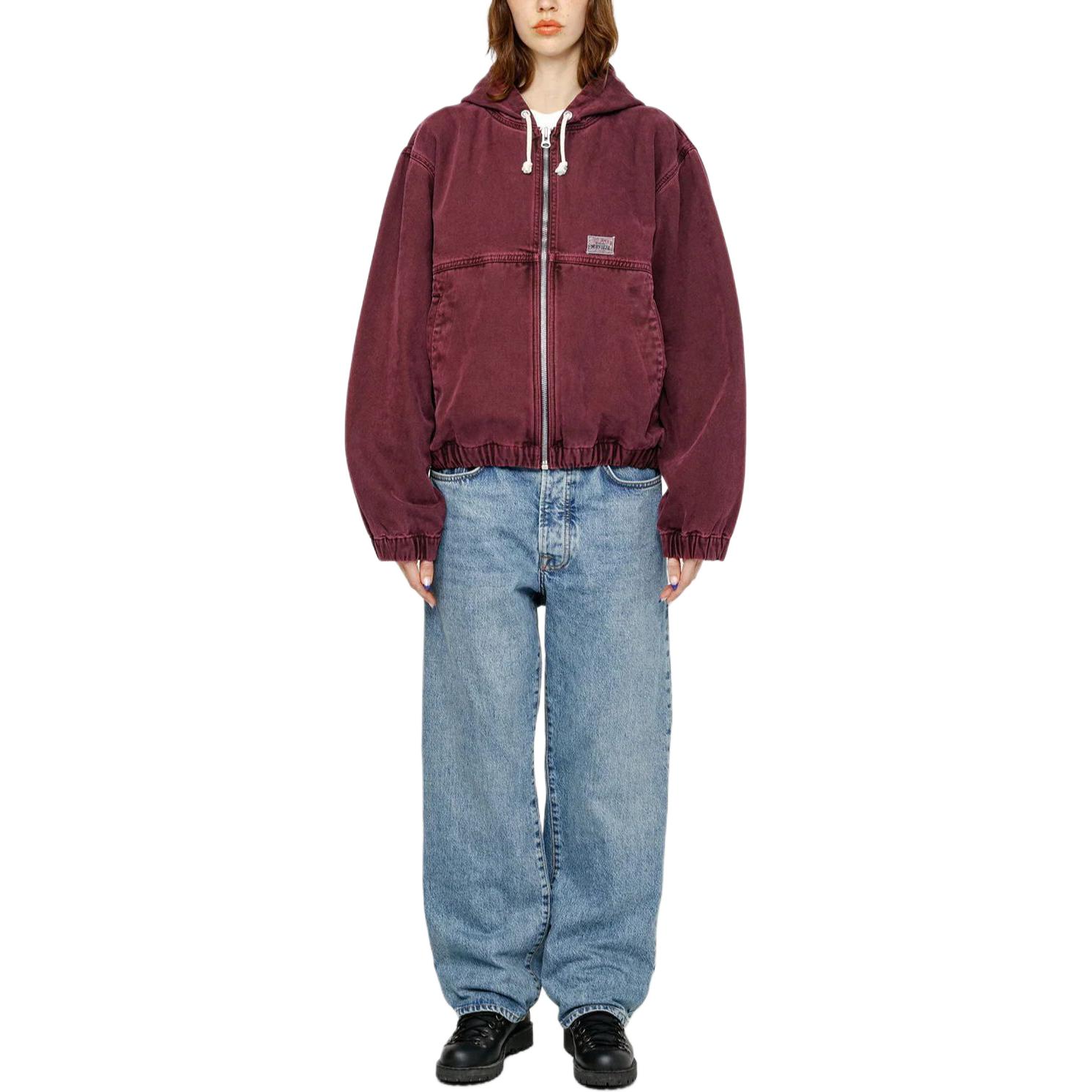 Stüssy Stussy SS24 Drop2 Washed Workwear Hooded Zip Jacket Unisex Vintage Style. 115757 圖 20