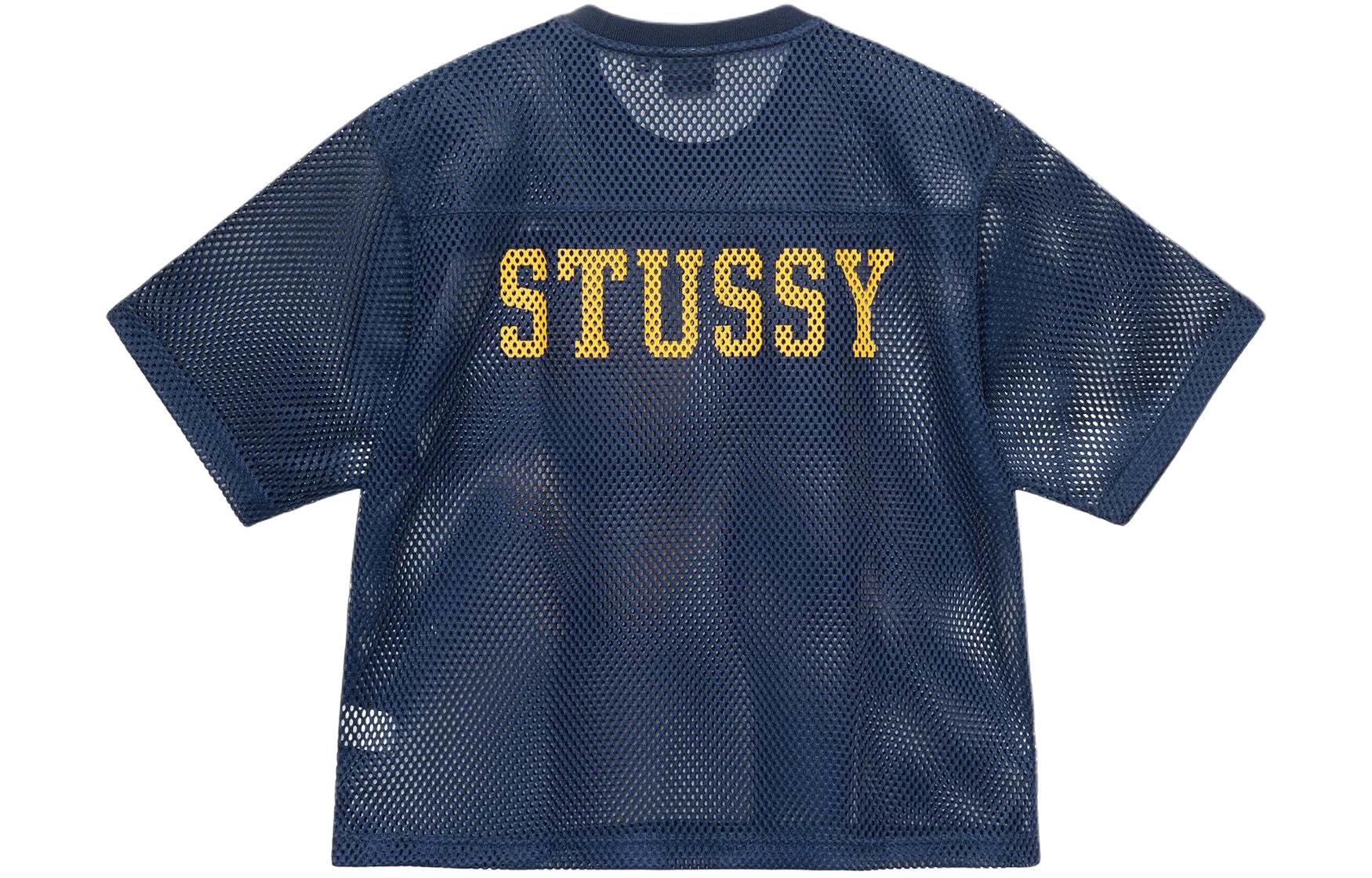 Stüssy Stussy SS24 Drop 2 Team Jersey 80 Mesh Knit Loose Fit Retro T-Shirt Unisex. 1140340