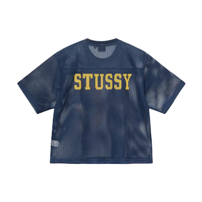 Stüssy Stussy SS24 Drop 2 Team Jersey 80 Mesh Knit Loose Fit Retro T-Shirt Unisex. 1140340