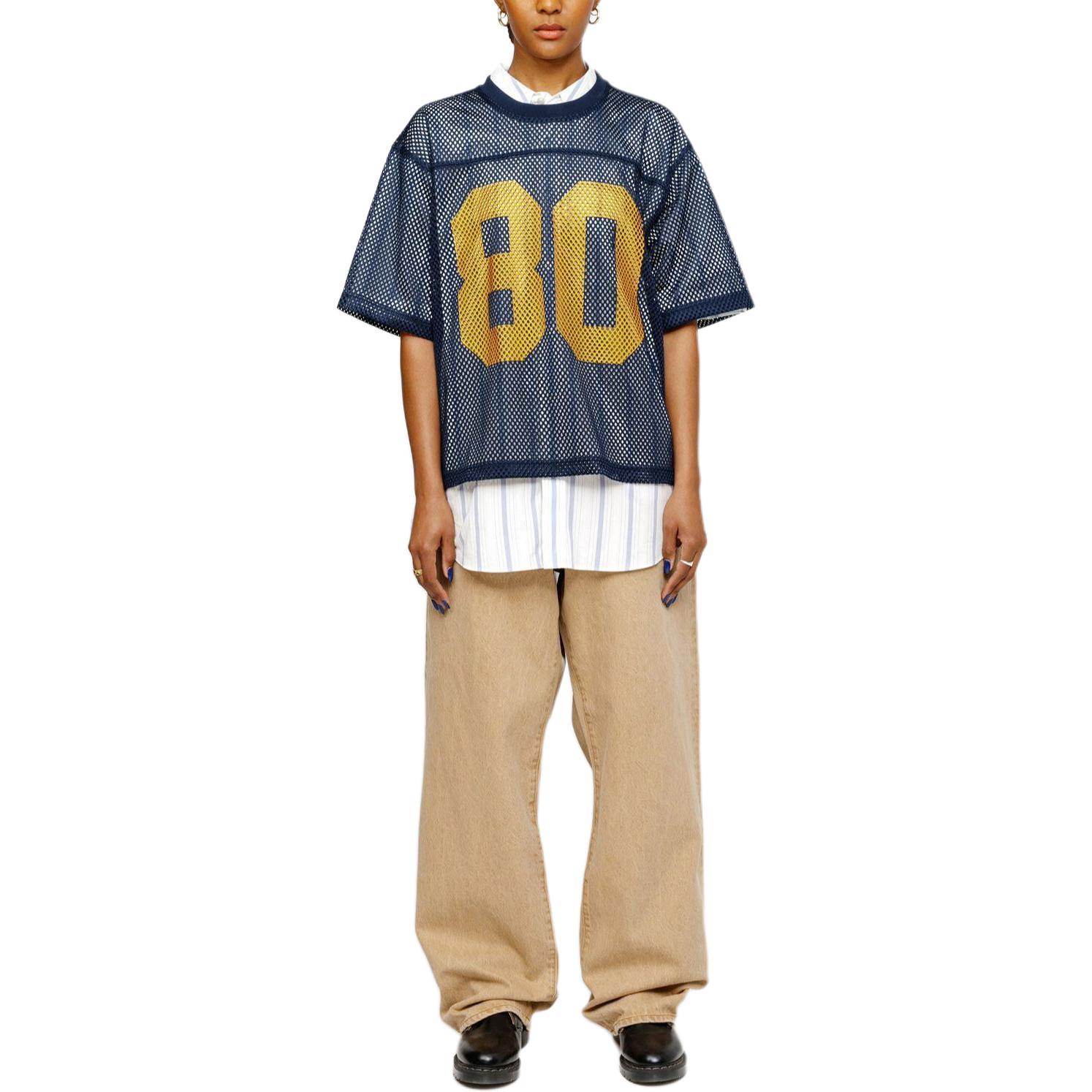 Shop Stüssy SS24 第二波球衣80復古網眼寬鬆版型T恤 男女適穿。 1140340